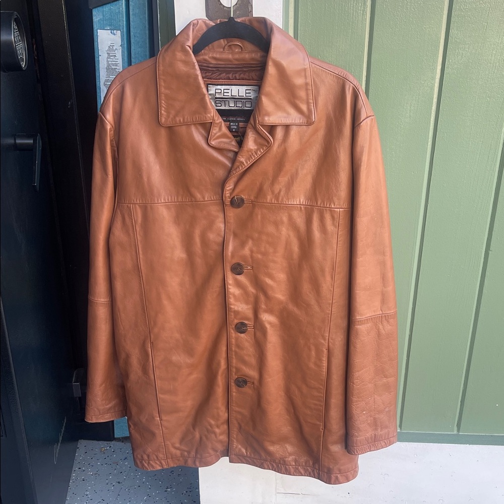 Vintage Tan Leather Jacket